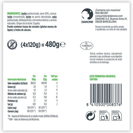 Bífidus Activia pack 4 pera