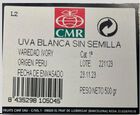 Uva blanca sin semilla bandeja 500g