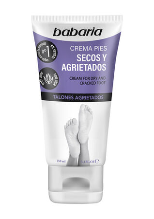 Crema de pies Babaria 150ml talones secos y agrietados aloe vera