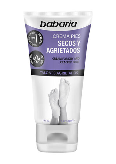 Crema de pies Babaria 150ml talones secos y agrietados aloe vera