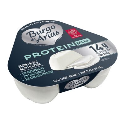 Queso fresco protein plus Burgo de Arias pack 3 uds de 70g