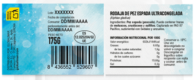 Pez espada rodaja 150g