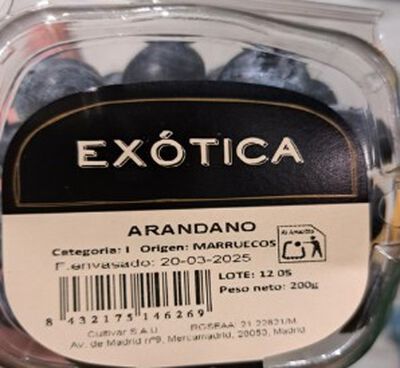 Arándano bandeja 200g