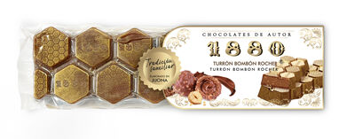Turrón chocolate 1880 200g bombon rocher