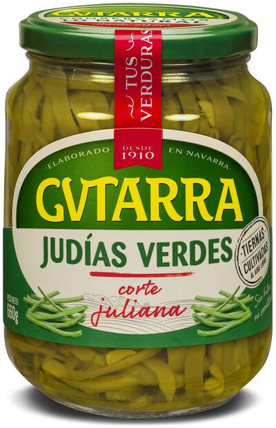 Jud&iacute;as verdes cortadas en tiras Gvtarra 660g