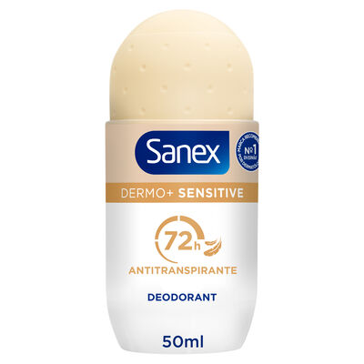 Desodorante Roll-On Sanex Dermo+ Sensitive 72-Horas Antitranspirante 50  ml
