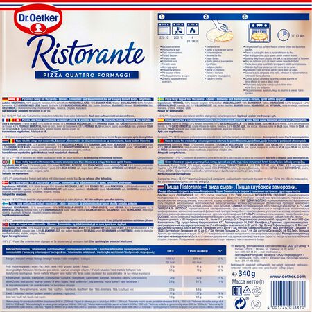 Pizza Ristorante Dr.Oetker 340g 4 formaggi