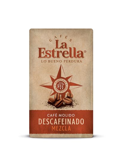 Café molido descafeinado La Estrella 200g mezcla