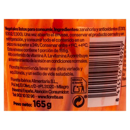Palitos de zanahoria Florette 165g