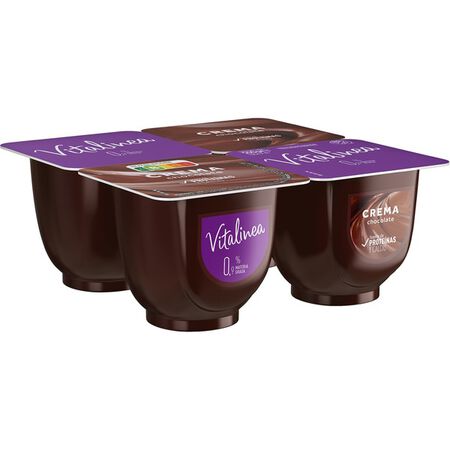 Yogur desnatado Vitalinea pack 4 delicia de chocolate