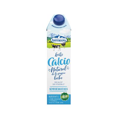 Leche Asturiana calcio 1l semidesnatada