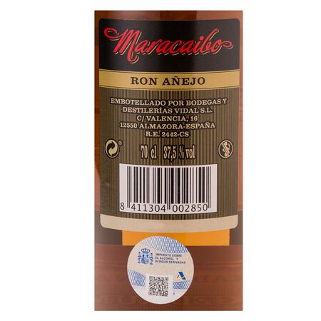 Ron añejo Maracaibo 70cl clásico