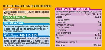Filete de caballa Alipende pack-2 en aceite de girasol