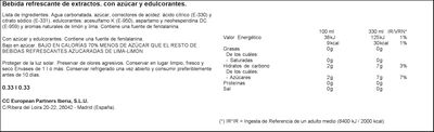 Refresco de lima-lim&oacute;n Sprite lata 33cl