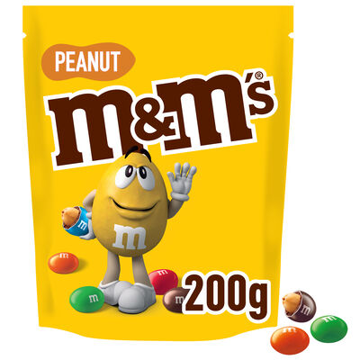 Chocolatina de chocolate con leche y rellenos de cacahuete M&M's 200g 