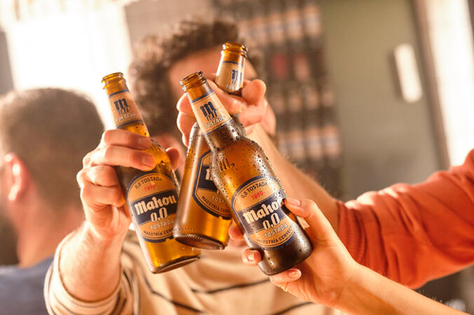 Cerveza sin alcohol Mahou 00 Tostada pack 12 latas 33cl