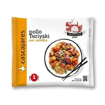 Pollo teriyaki con noodles Cascajares 400g