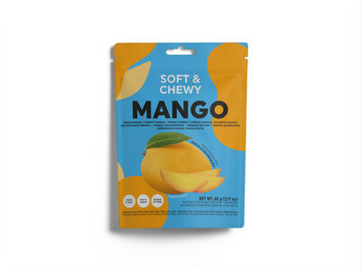 Mango deshidratado Soft Chewy con textura suave y masticable 60g