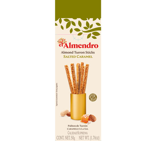 Palitos de turrón y caramelo con sal Almendro 50g