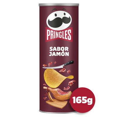 Snack de patatas sabor jam&oacute;n Pringles 165g