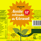 Aceite de girasol Alipende garrafa 5l