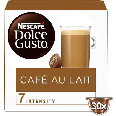 Café con leche intensidad 7 Dolce Gusto 30 cápsulas