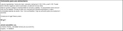 Colorante alimentario Carmencita 62g