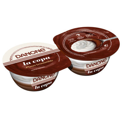 Copa de chocolate y nata Danone pack 2