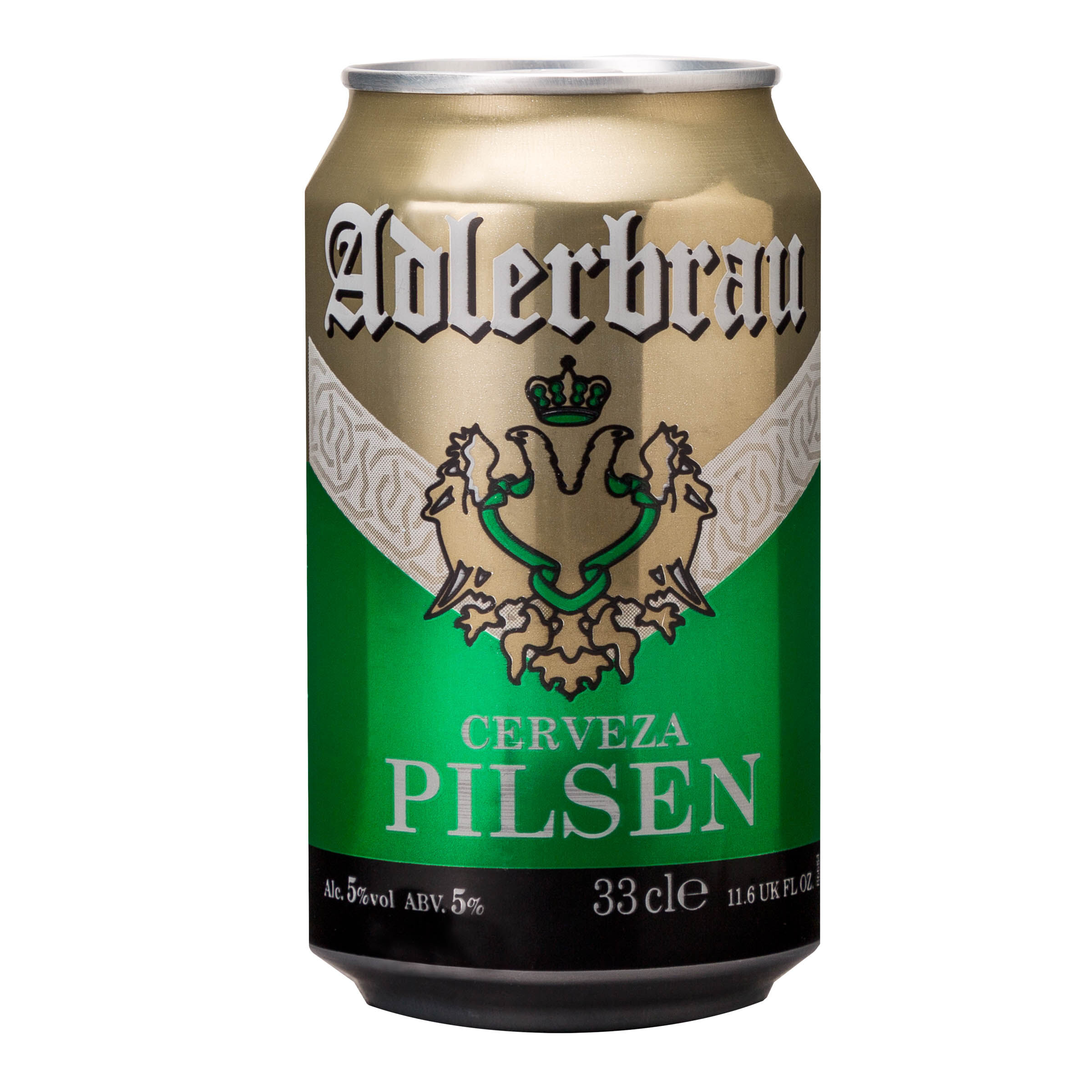 Cerveza rubia Adlerbrau lata 33cl