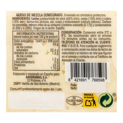 Queso semicurado cu&ntilde;a Alipende 300g