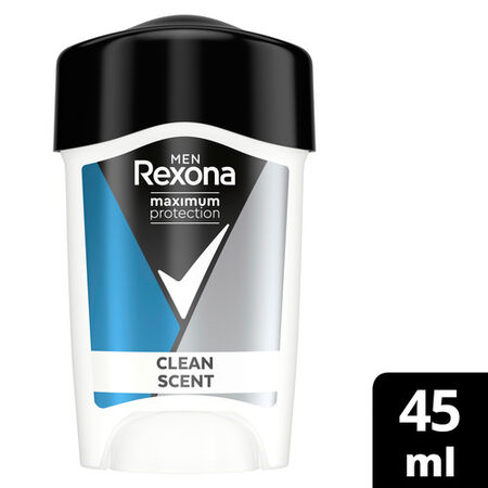 Desodorante en crema Rexona men 45ml clean scent antitranspirante