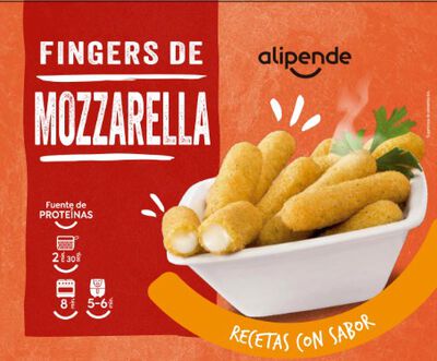 Fingers de mozzarella Alipende 400g rebozados