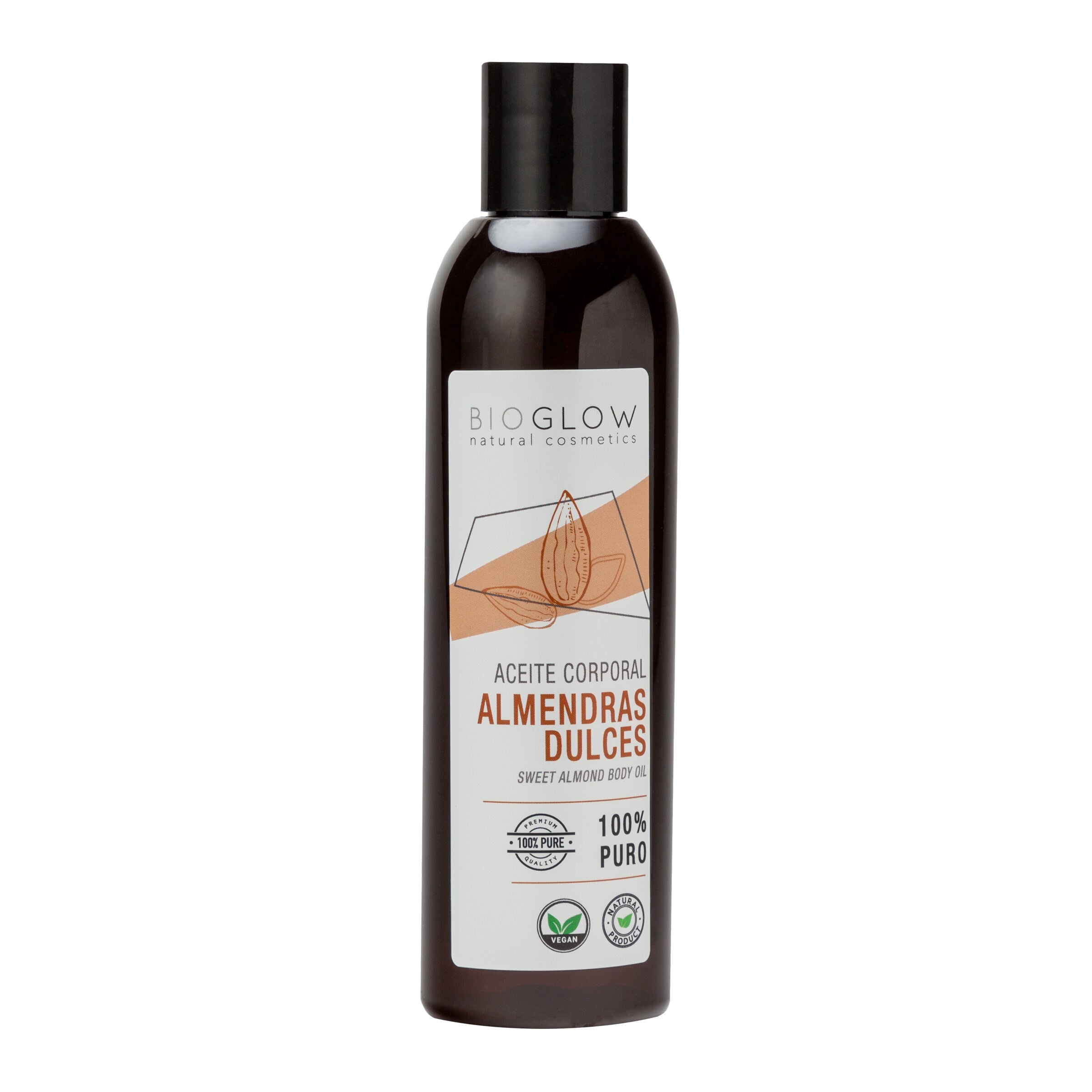 Aceite corporal Bioglow 200ml almendras dulces
