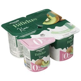 Yogur bifidus 00% sin azúcar añadido pack 4 kiwi Alipende