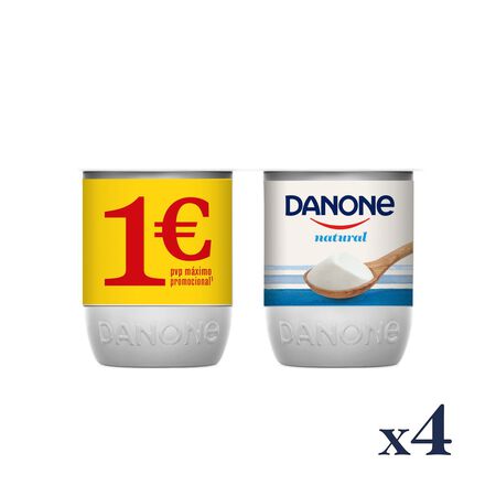 Yogur Danone pack 4 natural