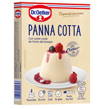 Pannacotta de frambuesa Dr Oetker 109g