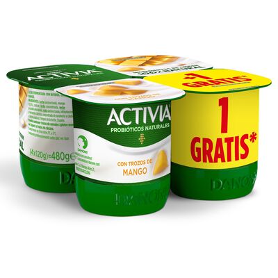 B&iacute;fidus Activia pack 4 mango