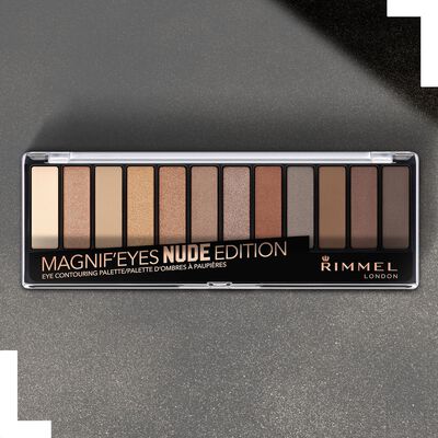 Maquillaje estuche sombra de ojos Rimmel Magnif'eyes 001 nude