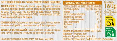 Paté a la pimienta Alipende 160g