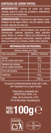 Snack chicharricos Alipende 100g