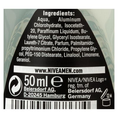 Desodorante en roll-on Nivea men 50ml invisible