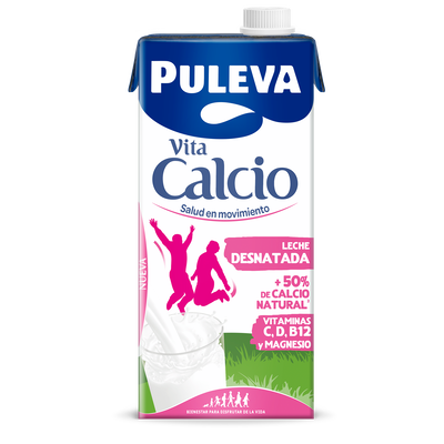 Leche Puleva calcio 1l desnatada