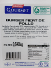 Burger meat de pollo Granja Gourmet 540g