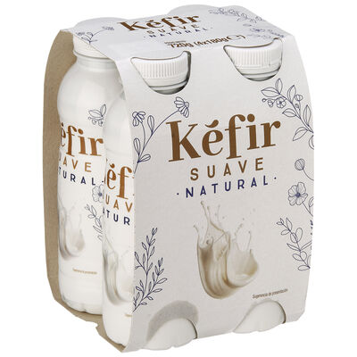 Kefir líquido natural suave pack 4