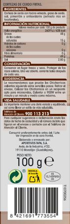 Snack chicharricos Alipende 100g