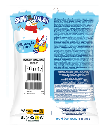 Golosina snow mallow Fini 76g