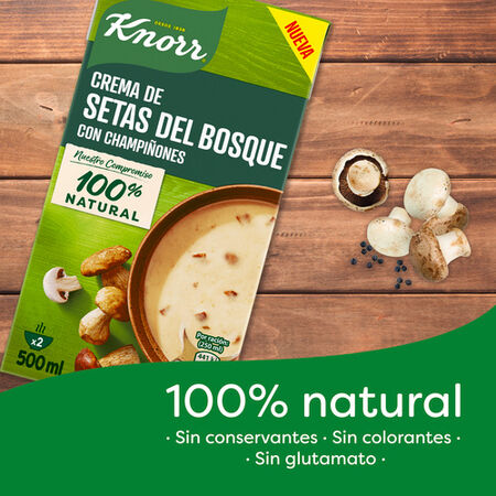 Crema Knorr 500ml setas del bosque con champiñones