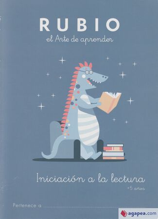 Cuaderno Iniciación Lectura Rubio +5 Años