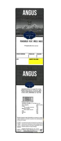 Mini burger meat angus bandeja de 10 unidades 300g aprox