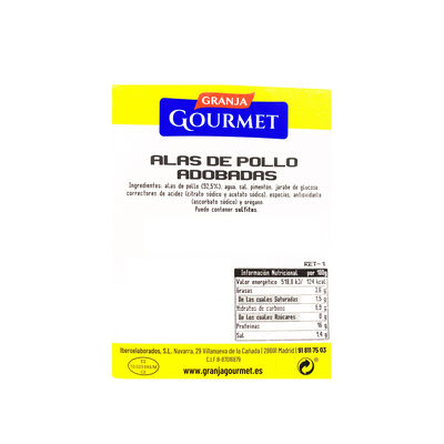 Alas de pollo adobadas